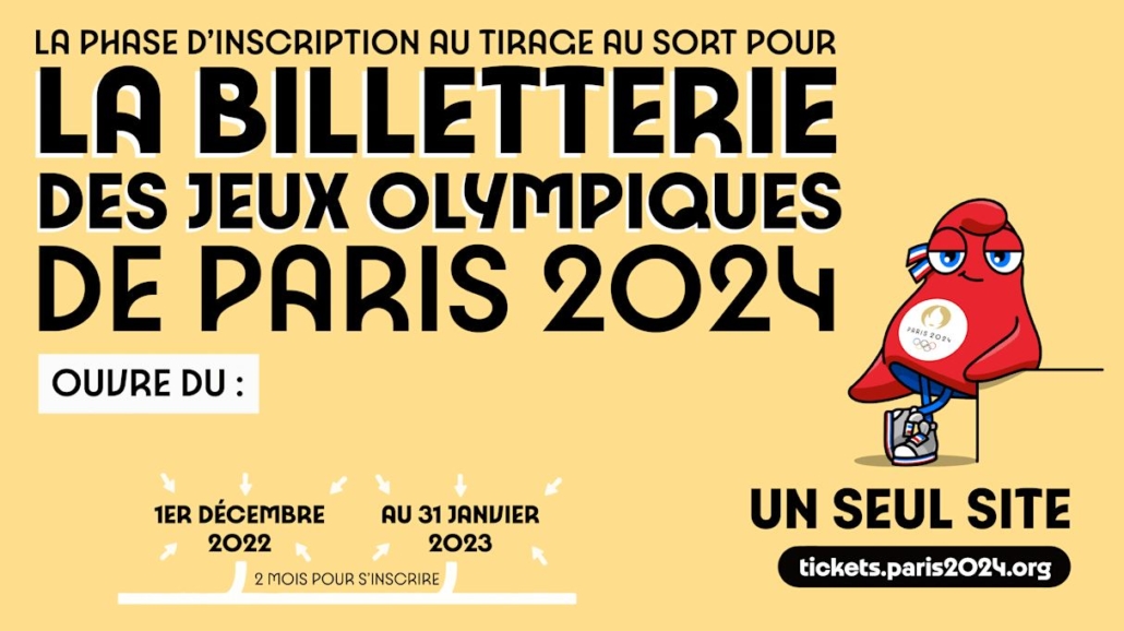 ouverture billeterie JO Paris 2024 1er decmbre 2024 affiche ES